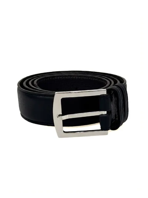 Kiton leather buckle-fastening belt Black USC4PN00126