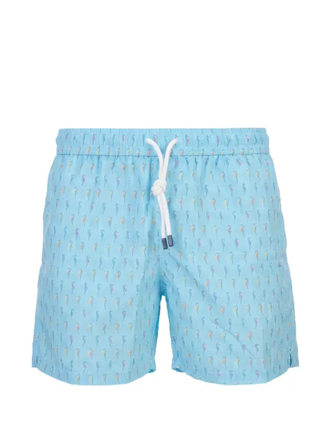 Fedeli seahorse-print swim shorts Blue 00318F97