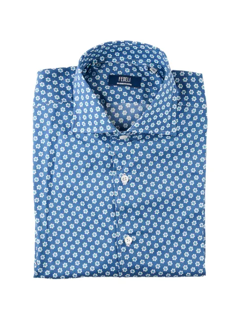 Fedeli floral-print shirt Blue 00512F207