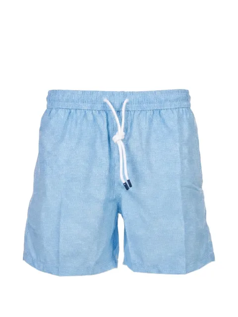 Fedeli drawstring-waist swim shorts Blue 00318F59