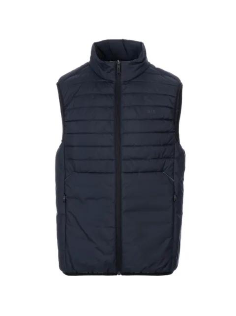 BOSS quilted zip vest Blue 50545867