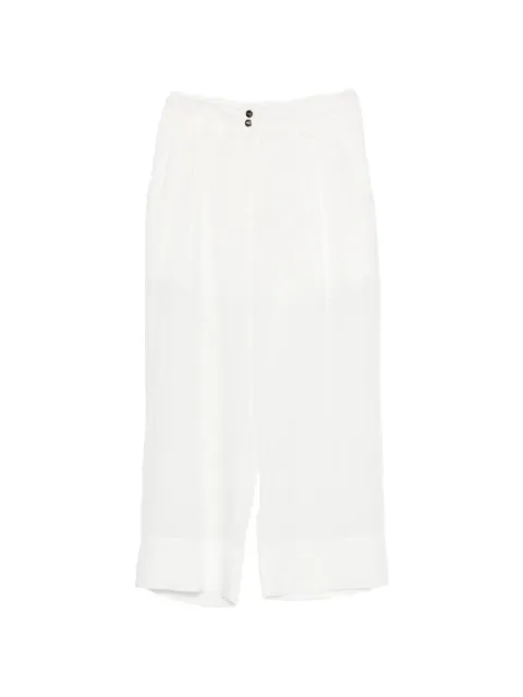 LIU JO belt-loop button trousers White WA6303T9426