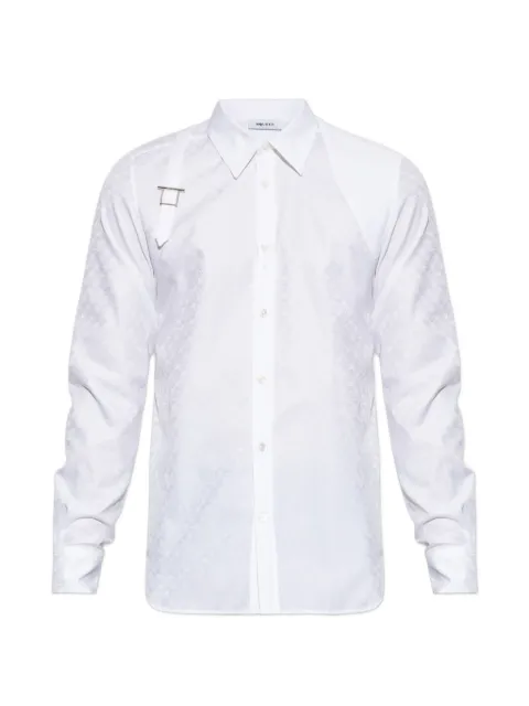 Alexander McQueen monogram harness shirt White 866376QNABA