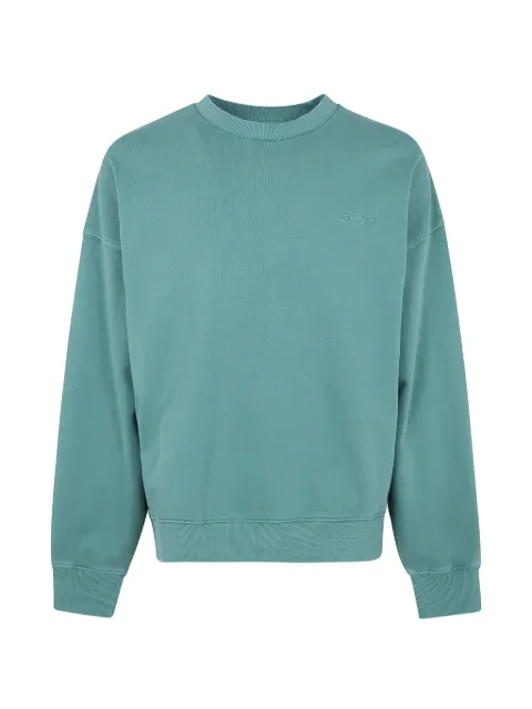 Carhartt WIP Benton garment-dyed embroidered-logo sweater Blue I0354363ICGD