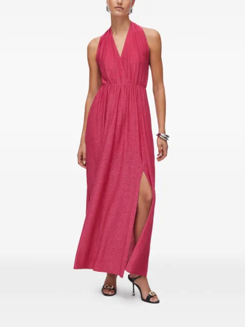 LIU JO long lurex dress Pink CA6257JS006