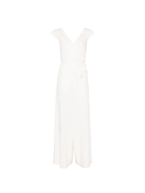 Herno belted V-neck jumpsuit White TT000012D12718