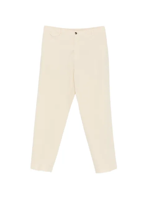 Dell'oglio belt-loops front-button trousers Neutrals TCR329604