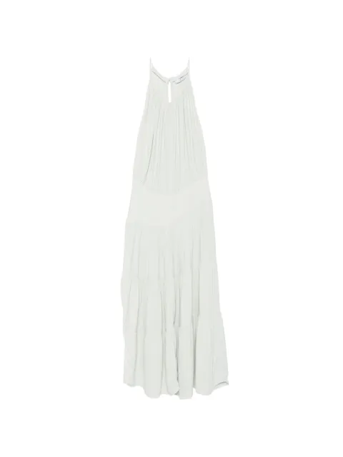 IRO tiered draped maxi dress Green AZ035