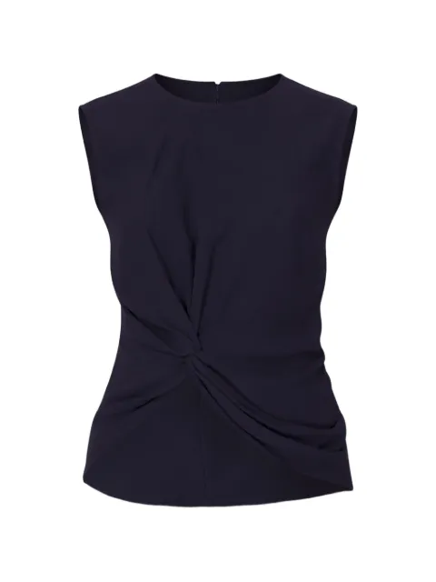 Liviana Conti knot-detail blouse Blue F6ST55