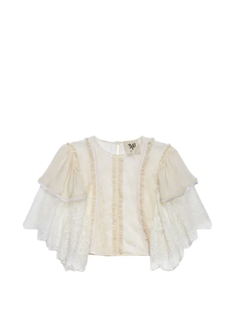 Aniye By ruffled lace blouse Neutrals 18508402485