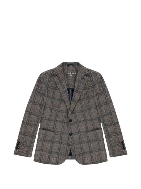 Circolo 1901 checked blazer Brown CN5038