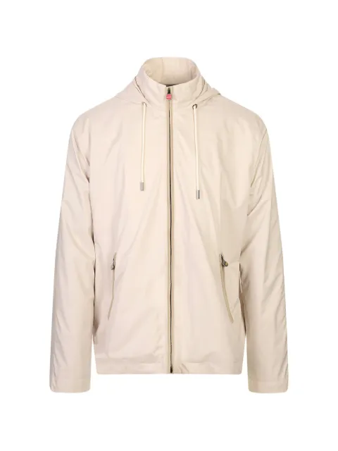 Kiton hooded zip-up jacket Neutrals UW2315V0822H
