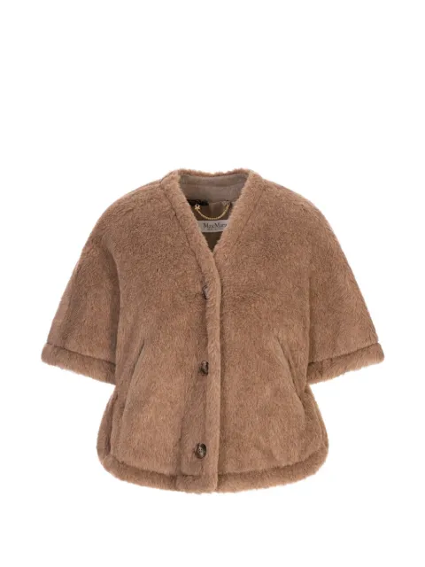 Max Mara Fiorire4 short sleeve cape Brown 2524736042600