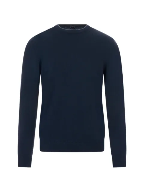 Fedeli crew-neck sweater Blue 07001
