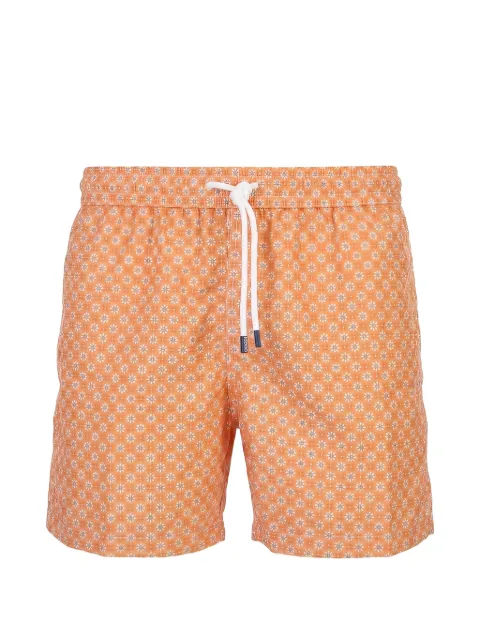 Fedeli floral-print swim shorts Orange 00318F203