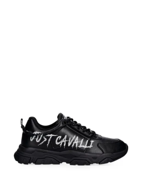 Just Cavalli logo-print chunky-sole sneakers Black 80QA3SH1ZPC21