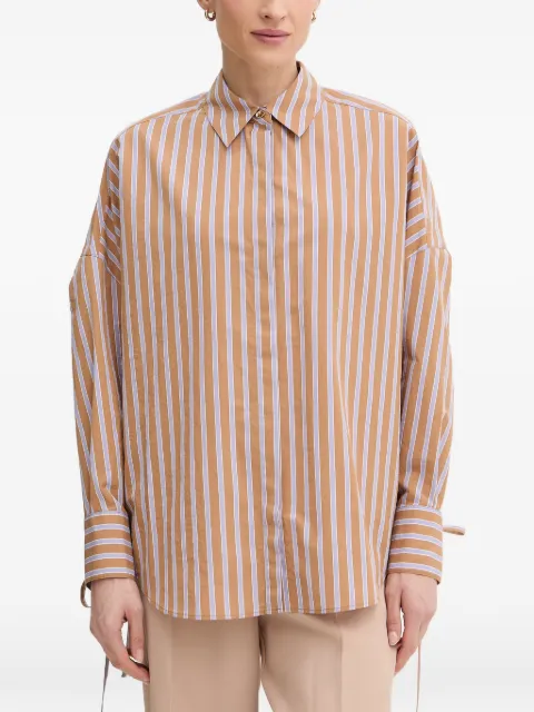 Sessùn Armando striped tie-cuff shirt Orange 26210004