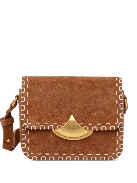 Sessùn Diviluz whipstitch-trim suede mini bag Brown 26202001