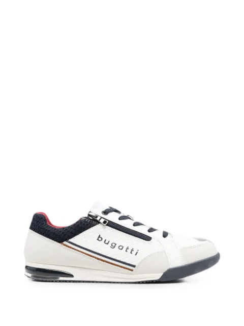 Bugatti logo-print zip-fastening sneakers White 325A38095000