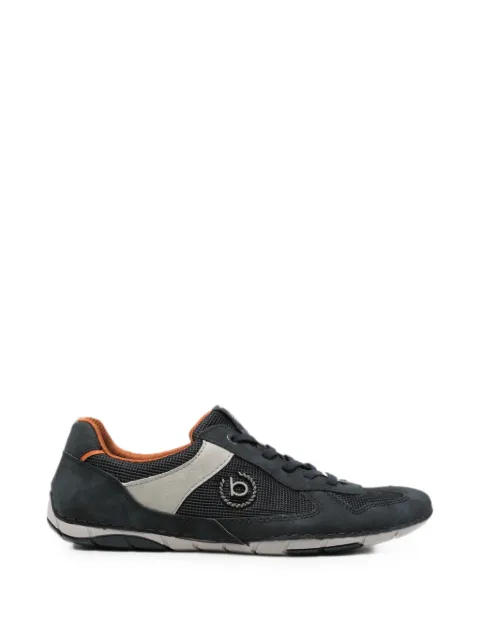 Bugatti Sandstone logo-plaque panelled sneakers Blue 325A7P065000