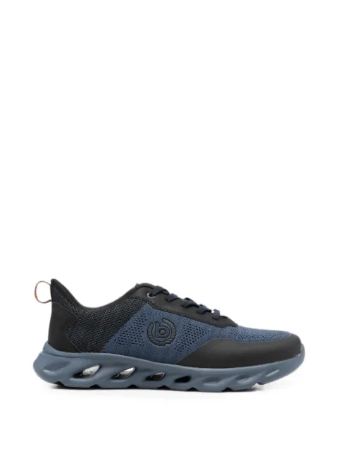 Bugatti mesh-panel logo-patch sneakers Blue 345AVK016959