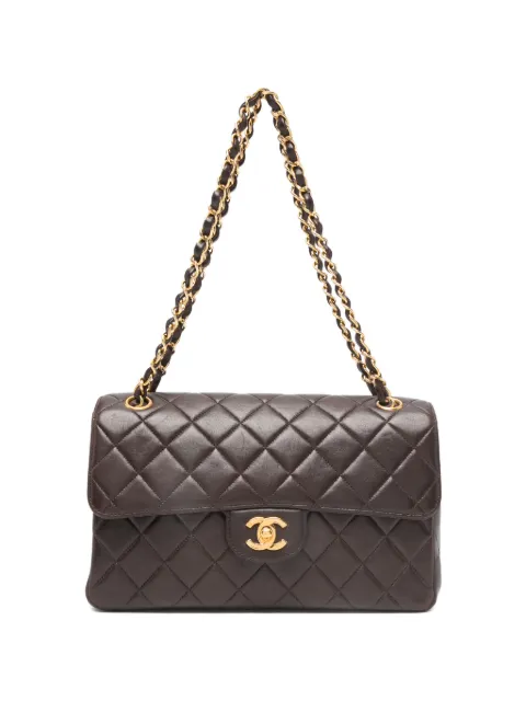 CHANEL Pre-Owned 1996-1997 quilted CC turn-lock shoulder bag Brown CH9800AWY