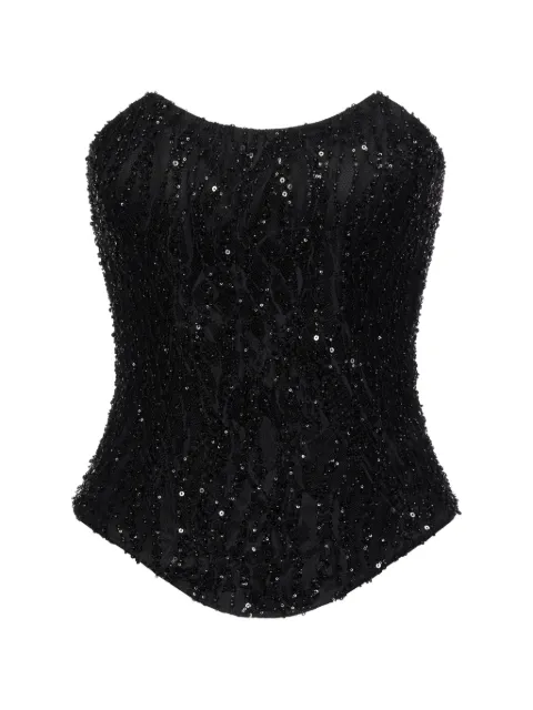 ALEXIA & ANTONIA embellished lace corset Black 11021112401