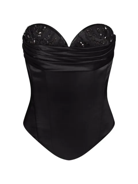 ALEXIA & ANTONIA embellished corset top Black 11021412101
