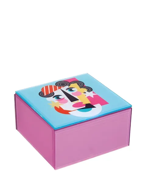 L'OCA NERA printed jewellery box Pink 0331L182