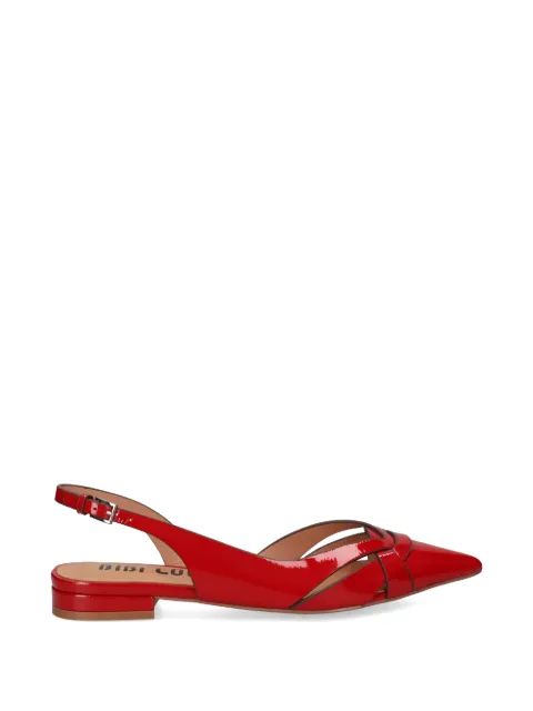 Bibi Lou Nolia woven-strap leather pumps Red 631Z21VK