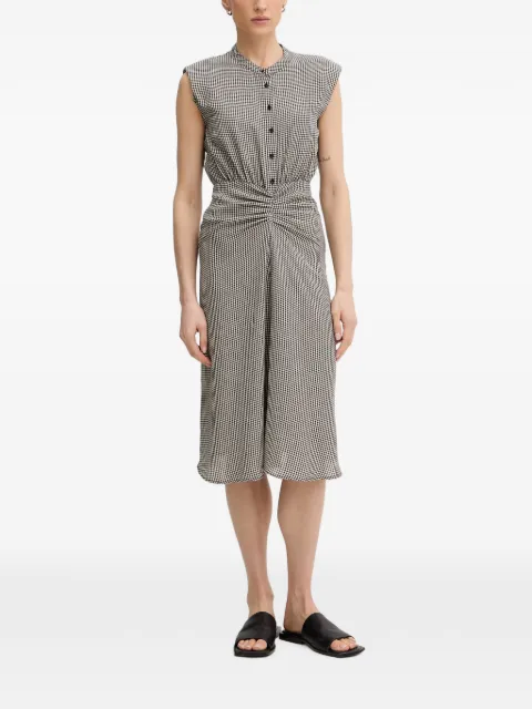 Sessùn Bellacala gingham-check midi dress White 26205016