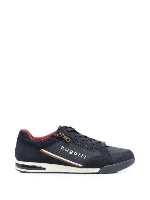 Bugatti logo-print zip-detail sneakers Blue 325A38095950