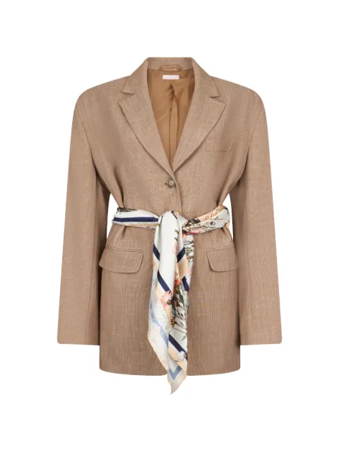 LIU JO blazer with scarf Neutrals WA6164T332A
