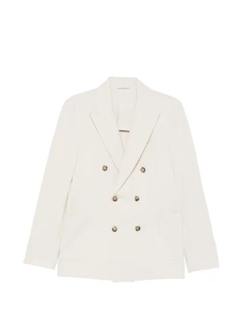 Circolo 1901 double-breasted peak-lapels blazer Neutrals CN5187