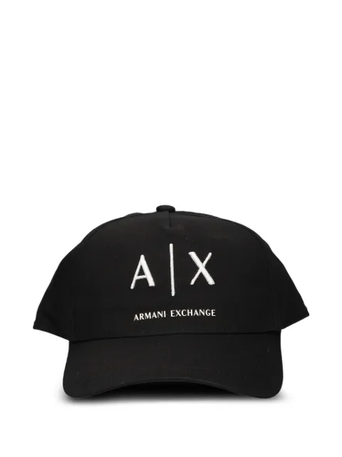 Armani Exchange logo embroidered cap Black XM002696AF15502