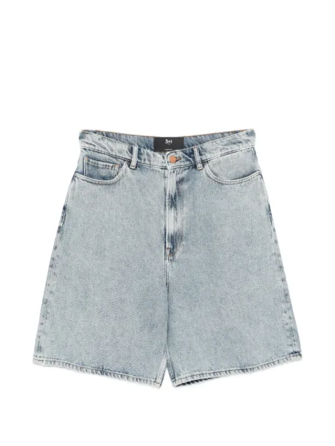 3x1 high-waisted shorts Blue 31WX4042DR1283