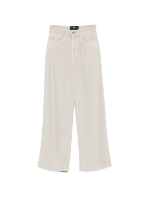 3x1 button-fastening wide-leg jeans Neutrals 31W43054DRT001