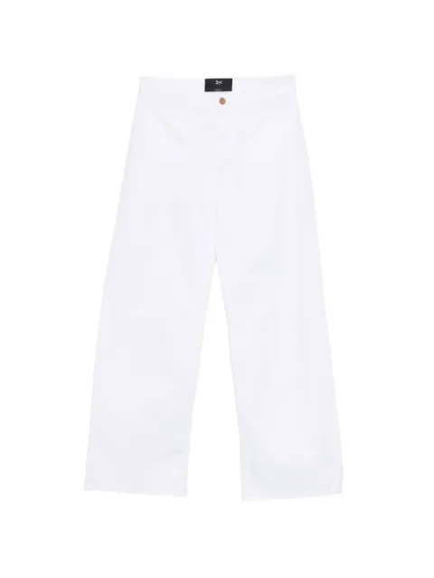 3x1 patch-pocket wide-leg jeans White 31W13C52DC1129
