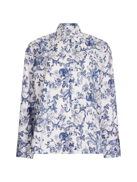 LIU JO printed poplin shirt White UA6358T4853