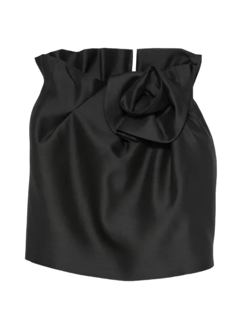 Magda Butrym flower-detail mini skirt Black 316526