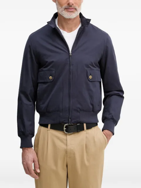 Benetton high-neck zip-up bomber jacket Blue 28AUUN075