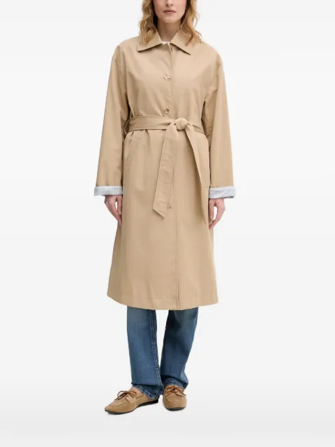 Benetton belted button-down trench coat Neutrals 2LGRDN09I