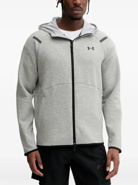 Under Armour Unstoppable logo-print zip-up hoodie Grey 1389352