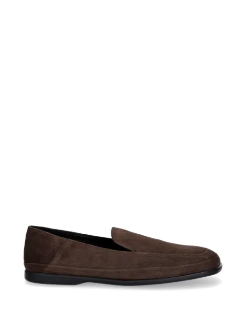 VAGABOND Sammie square-toe suede loafers Brown 592404029