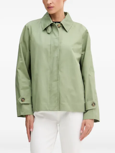 Benetton button-fastening raglan-sleeve coat Green 2QJYDN09K