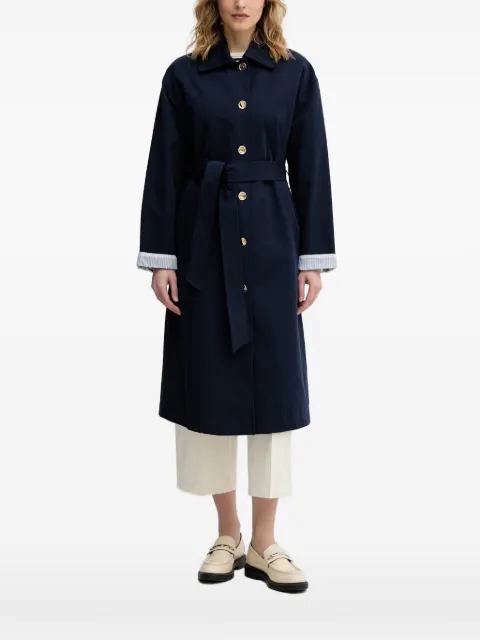 Benetton belted button-up coat Blue 2LGRDN09I