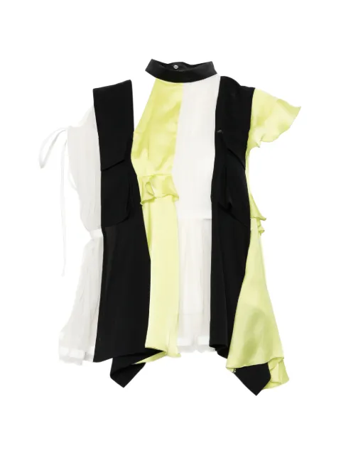 sacai ruffled blouse Blue 2608517