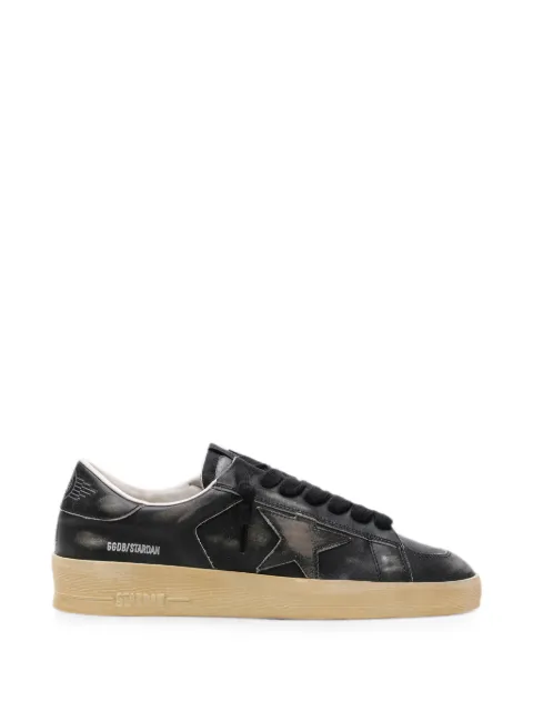 Golden Goose Stardan black leather star jacket with star and black leather heel sneakers Black GMF00333F007960