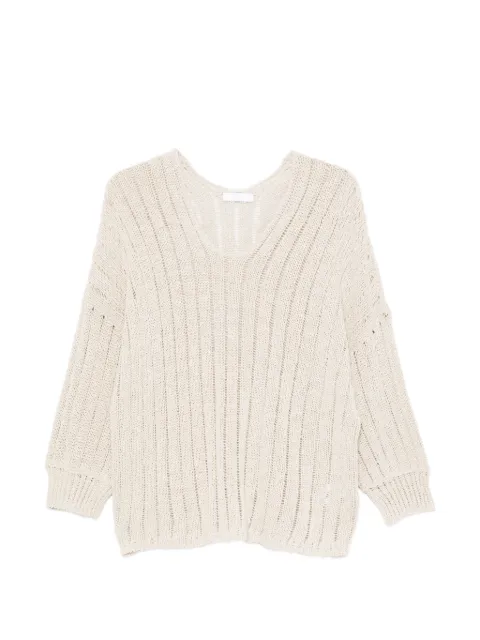 Fedeli open-knit sweater Neutrals MD007161
