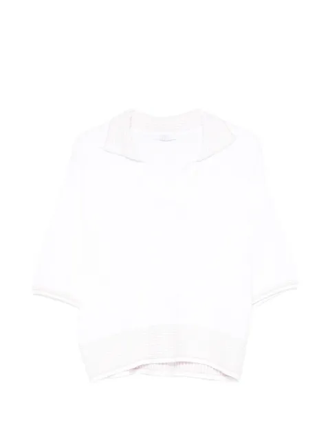 Fedeli gingham-check-trim sweater White MD007176
